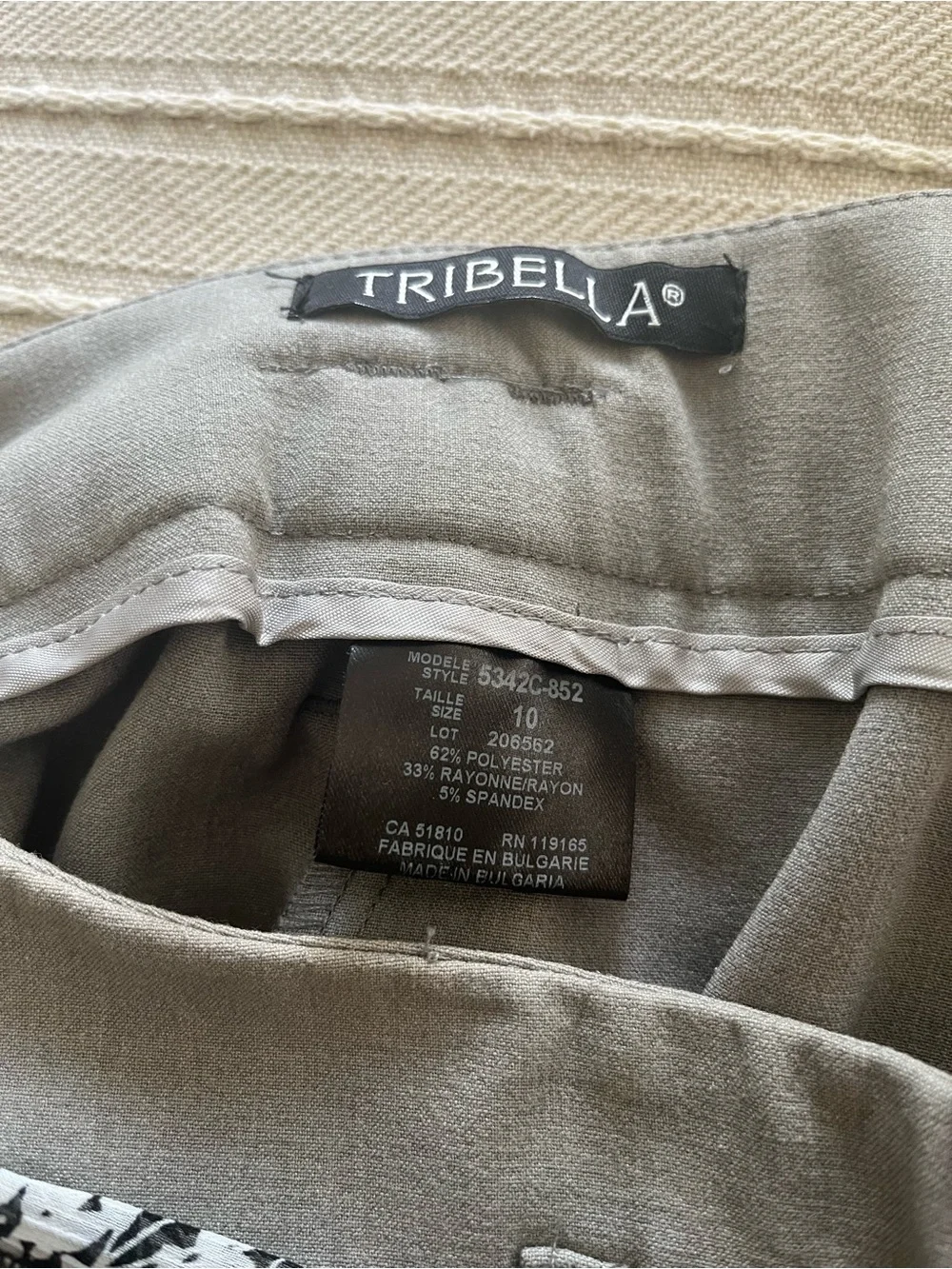 Tribella crop pants size 12